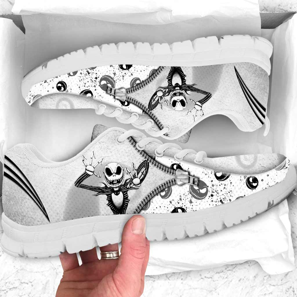 Personalized Nightmare Sneakers Custom Design Halloween Gift Sneakers GradoCreations