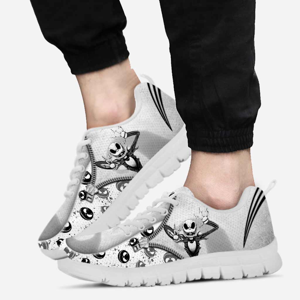 Personalized Nightmare Sneakers Custom Design Halloween Gift Sneakers GradoCreations