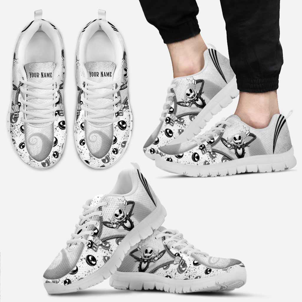 Personalized Nightmare Sneakers Custom Design Halloween Gift Sneakers GradoCreations