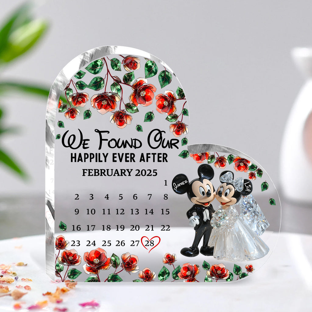 Personalized Acrylic Plaque with Custom Names and Date Gift Custom Shaped Acrylic Plaque GradoCreations