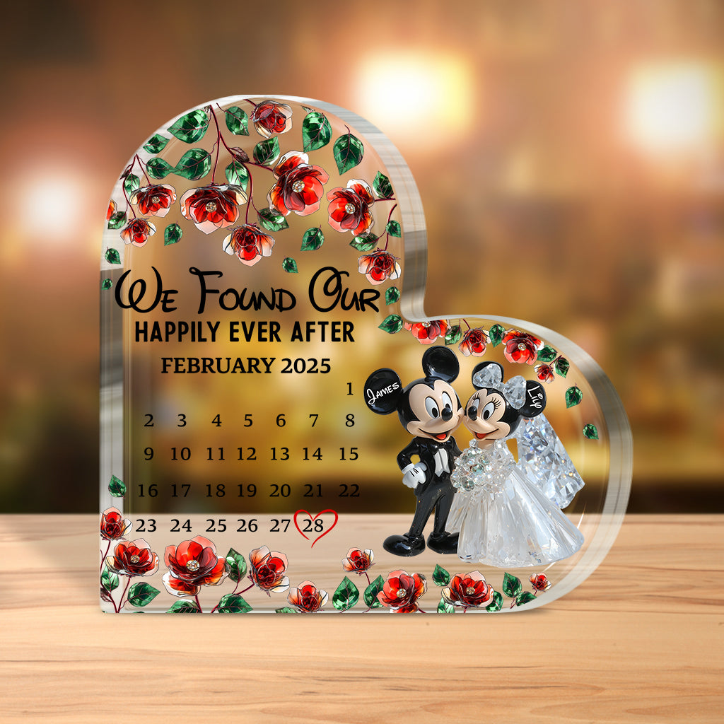 Personalized Acrylic Plaque with Custom Names and Date Gift Custom Shaped Acrylic Plaque GradoCreations