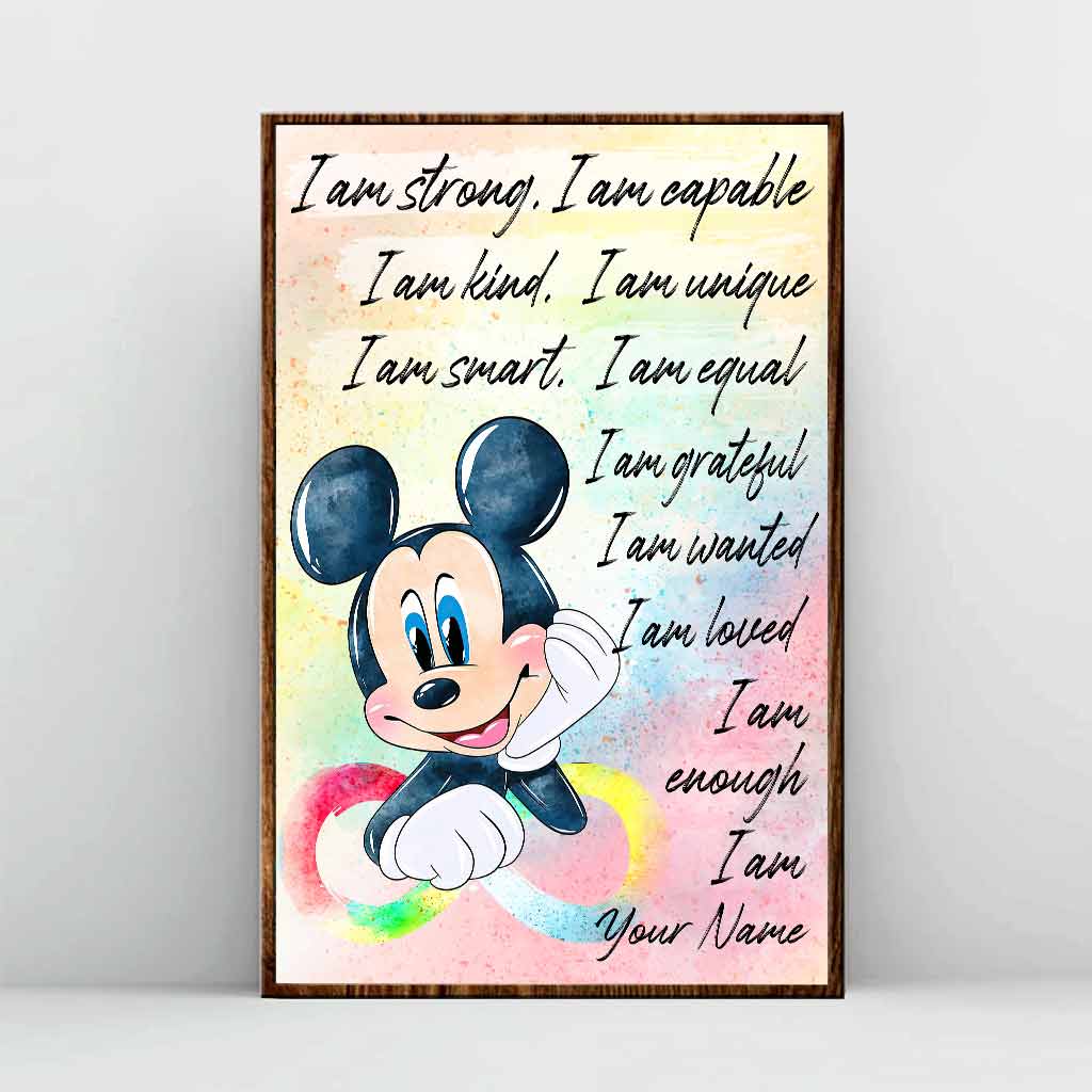 Personalized Autism Awareness Poster with Inspirational Quotes for Kids Canvas and Poster GradoCreations