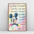 Personalized Autism Awareness Poster with Inspirational Quotes for Kids Canvas and Poster GradoCreations