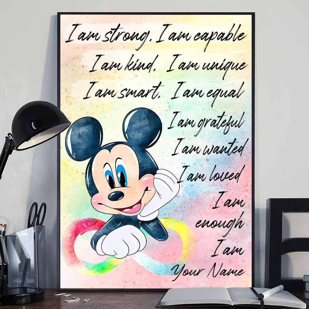 Personalized Autism Awareness Poster with Inspirational Quotes for Kids Canvas and Poster GradoCreations