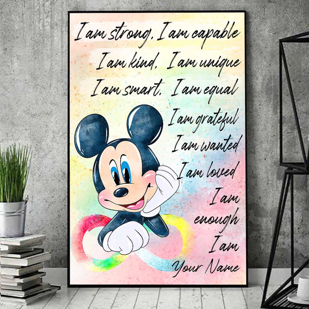Personalized Autism Awareness Poster with Inspirational Quotes for Kids Canvas and Poster GradoCreations