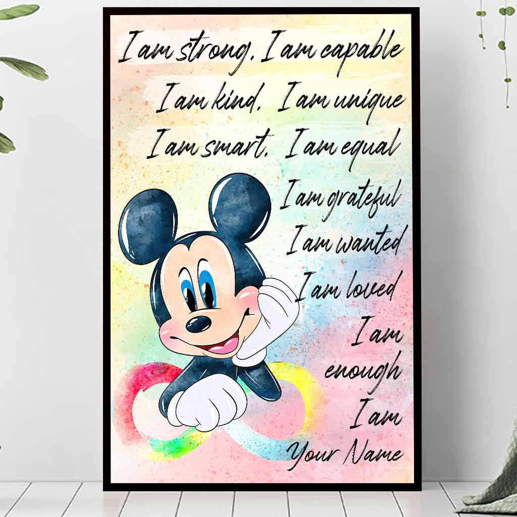 Personalized Autism Awareness Poster with Inspirational Quotes for Kids Canvas and Poster GradoCreations