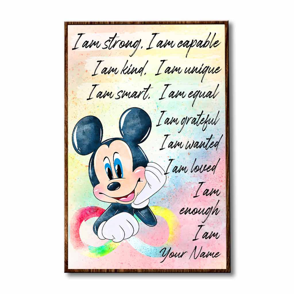 Personalized Autism Awareness Poster with Inspirational Quotes for Kids Canvas and Poster GradoCreations
