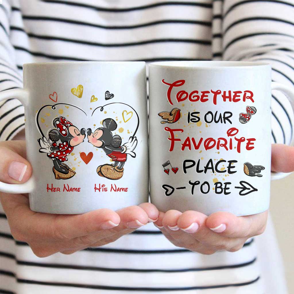 Personalized Couple Mug with Names - Perfect Engagement Gift Mug GradoCreations