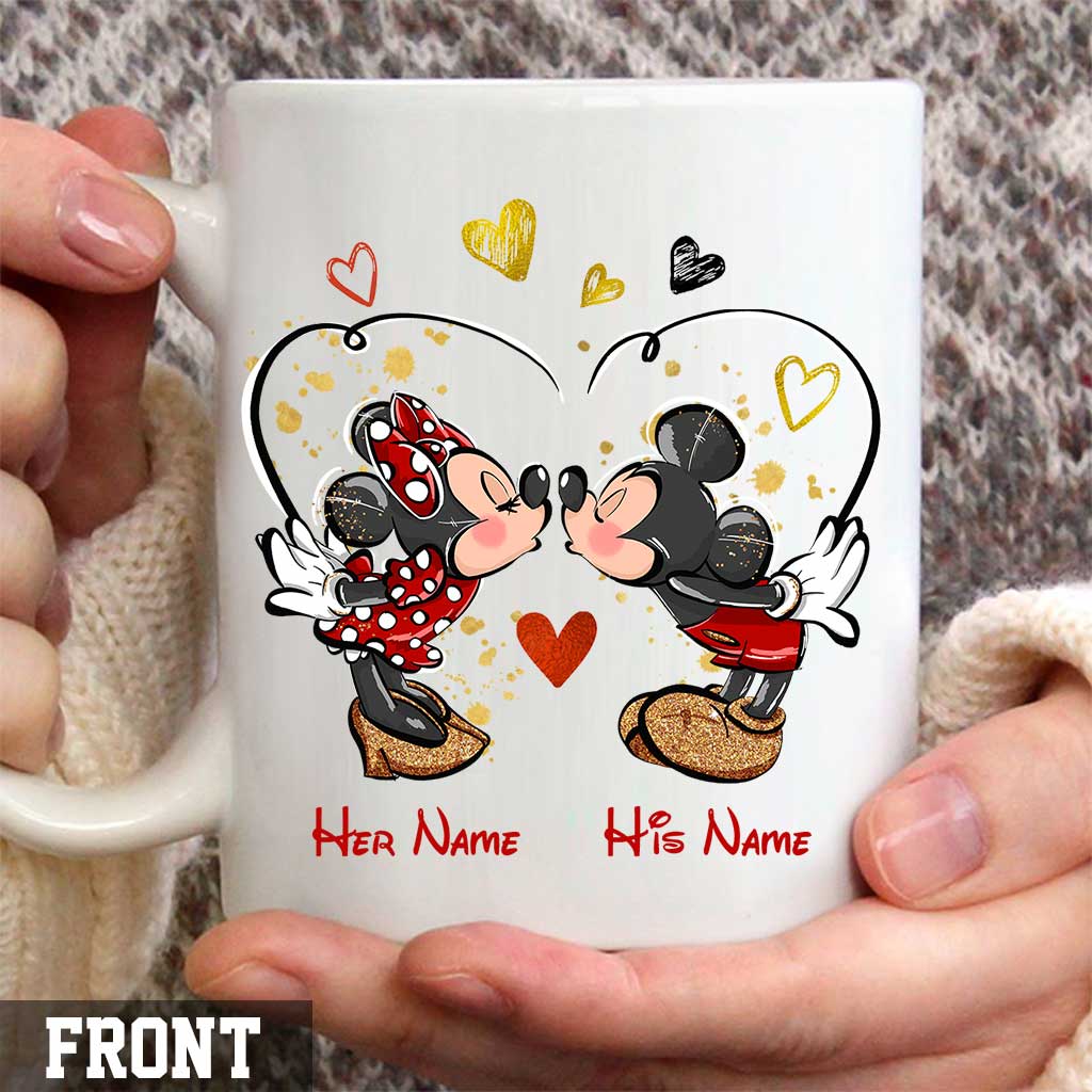 Personalized Couple Mug with Names - Perfect Engagement Gift Mug GradoCreations