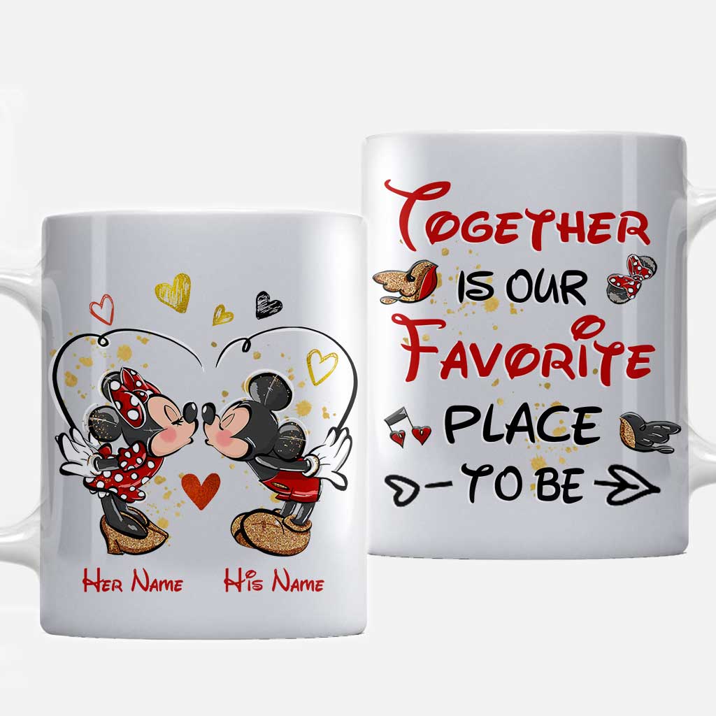 Personalized Couple Mug with Names - Perfect Engagement Gift Mug GradoCreations