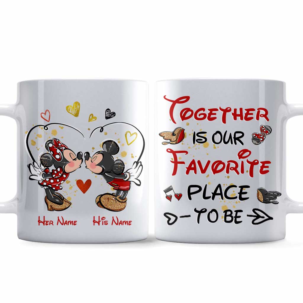 Personalized Couple Mug with Names - Perfect Engagement Gift Mug GradoCreations