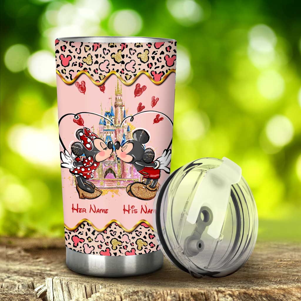 Personalized Couple Tumbler Custom Names Cute Design Gift Tumbler GradoCreations