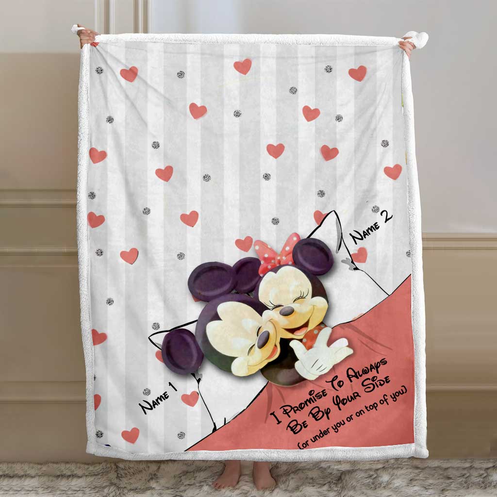 Personalized Couple Blanket I Promise To Always Be By Your Side Gift Blanket GradoCreations