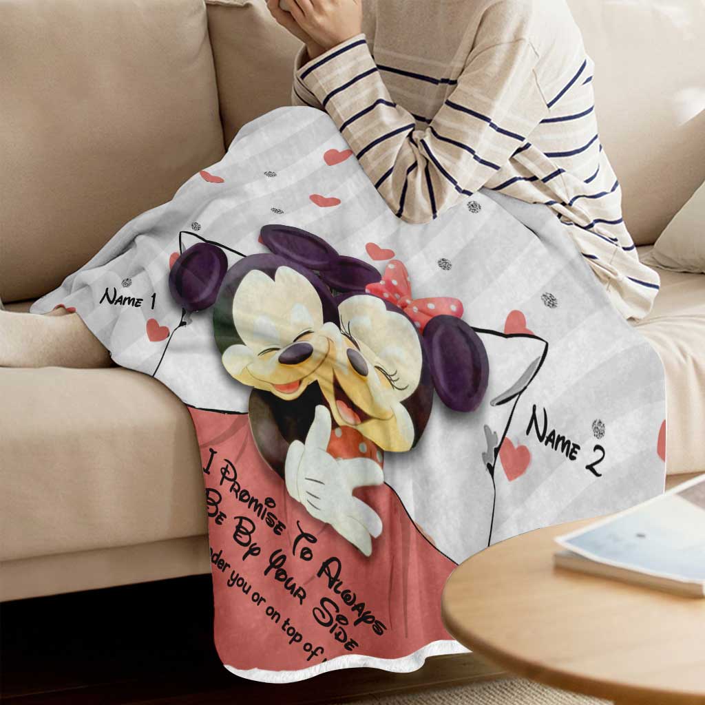 Personalized Couple Blanket I Promise To Always Be By Your Side Gift Blanket GradoCreations