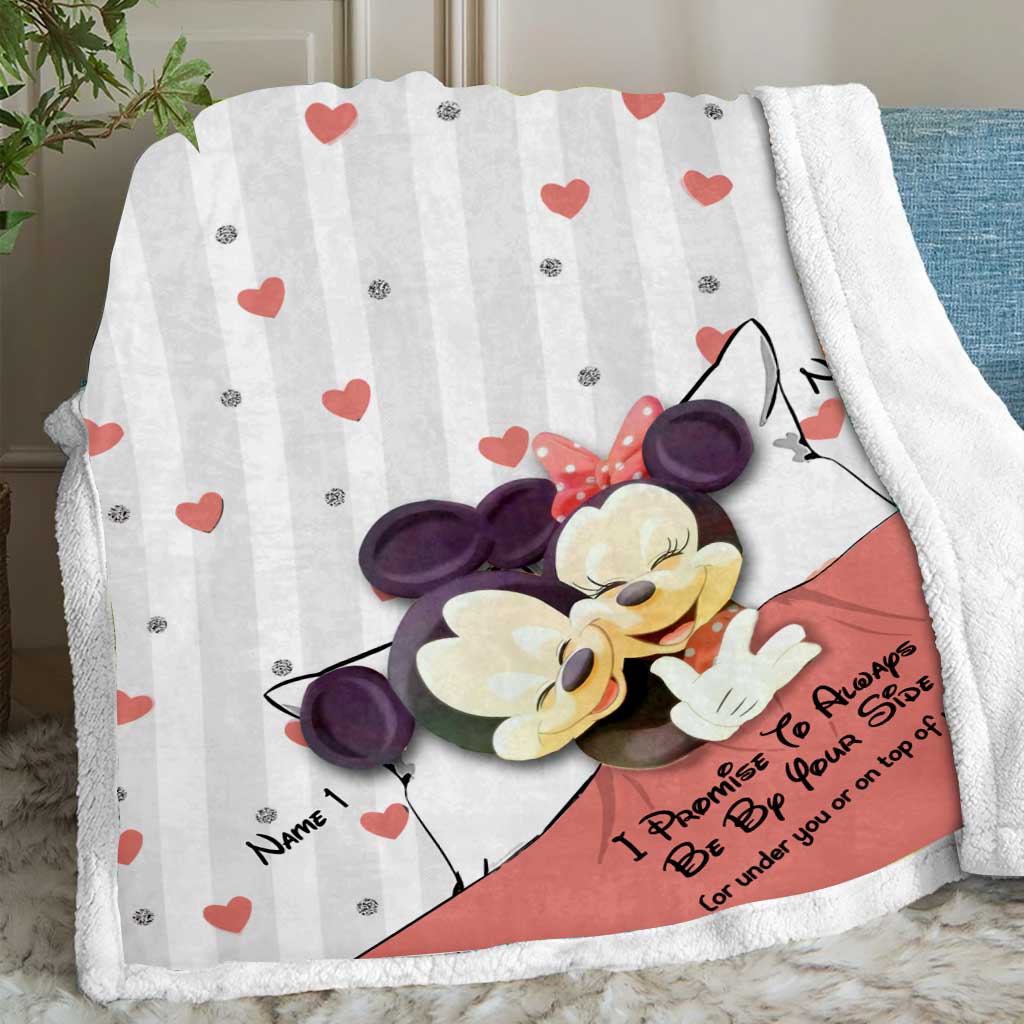 Personalized Couple Blanket I Promise To Always Be By Your Side Gift Blanket GradoCreations