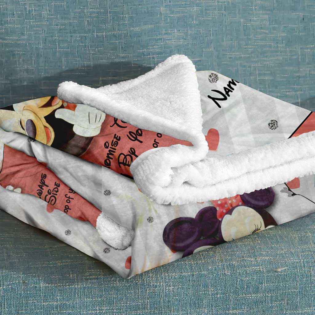 Personalized Couple Blanket I Promise To Always Be By Your Side Gift Blanket GradoCreations