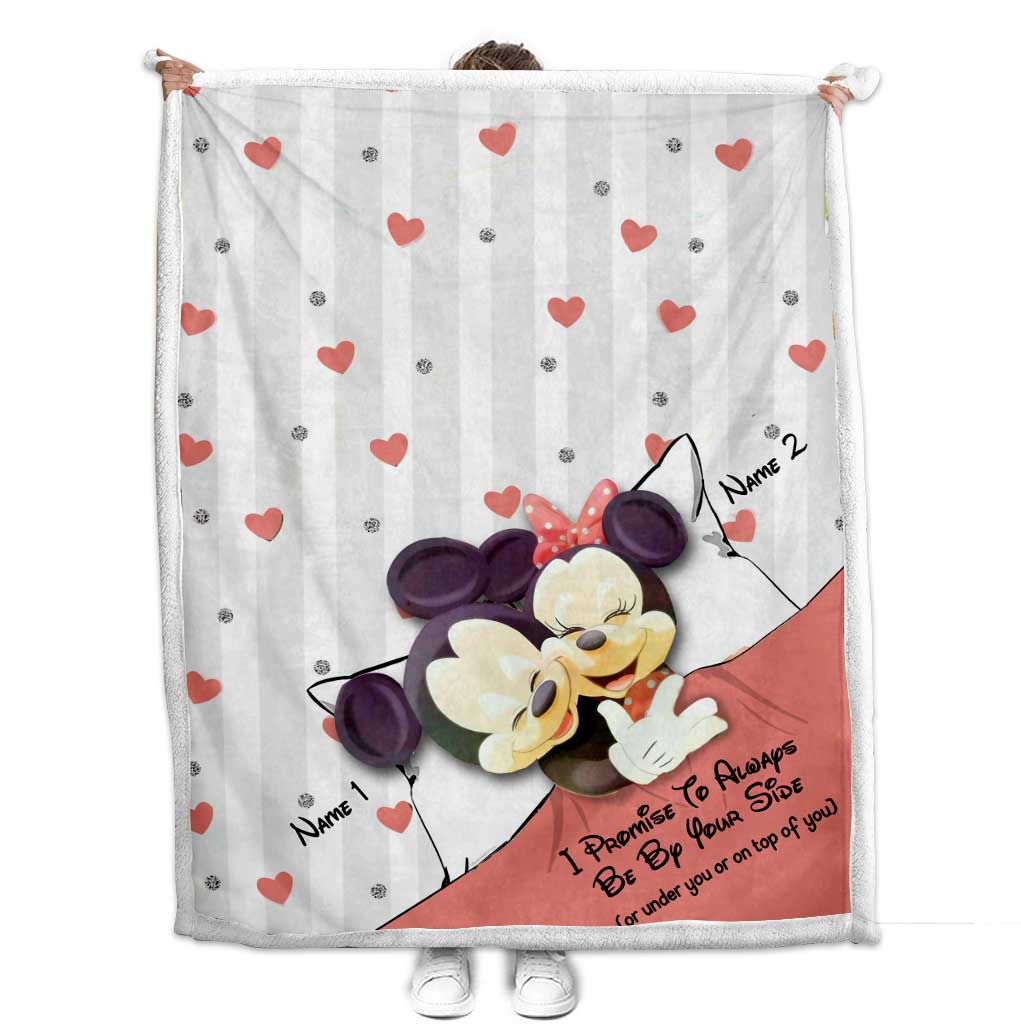 Personalized Couple Blanket I Promise To Always Be By Your Side Gift Blanket GradoCreations