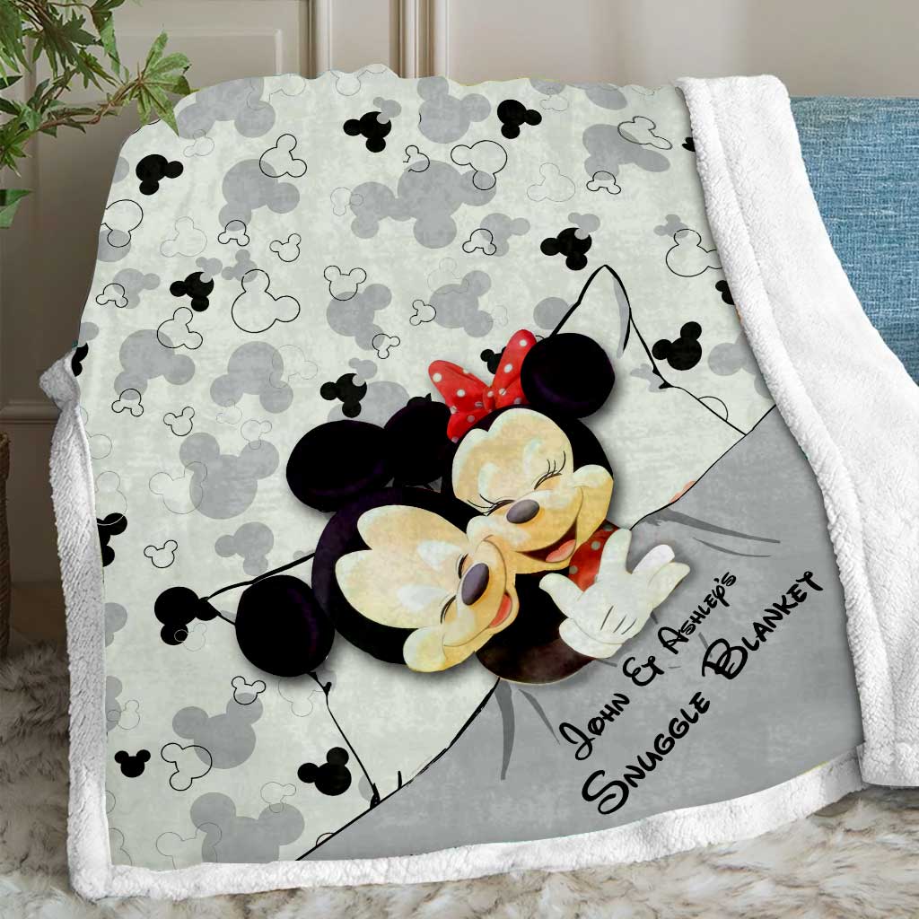 Personalized Snuggle Blanket with Custom Names for Couples Blanket GradoCreations