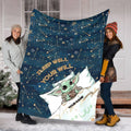 Personalized Baby Yoda Blanket Custom Name Gift for Kids Blanket GradoCreations