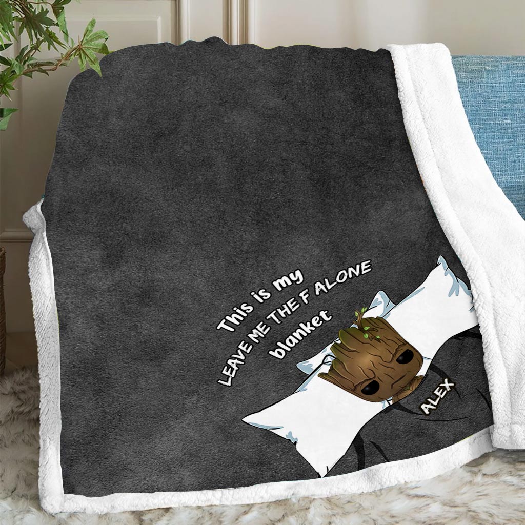 Personalized Leave Me Alone Blanket Custom Name for Birthdays Blanket GradoCreations