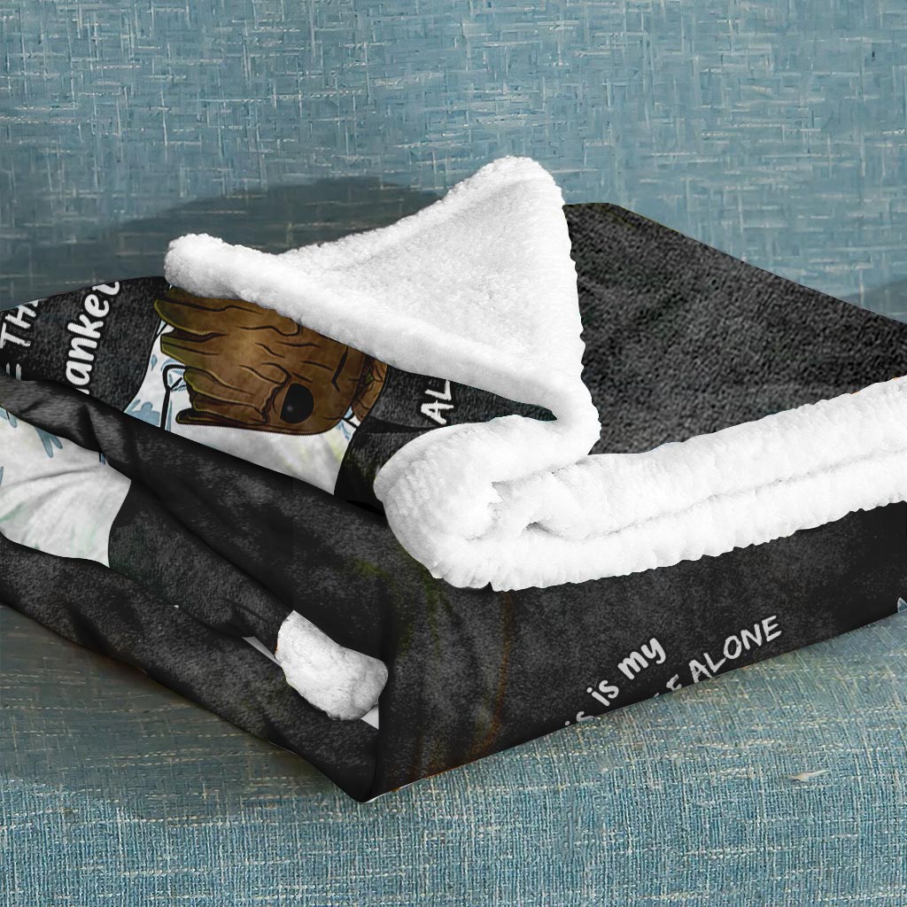 Personalized Leave Me Alone Blanket Custom Name for Birthdays Blanket GradoCreations