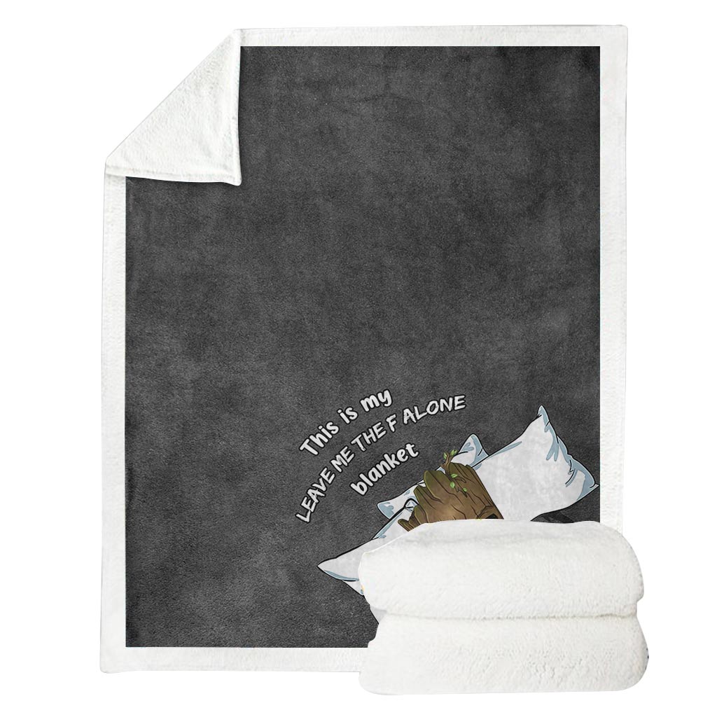 Personalized Leave Me Alone Blanket Custom Name for Birthdays Blanket GradoCreations