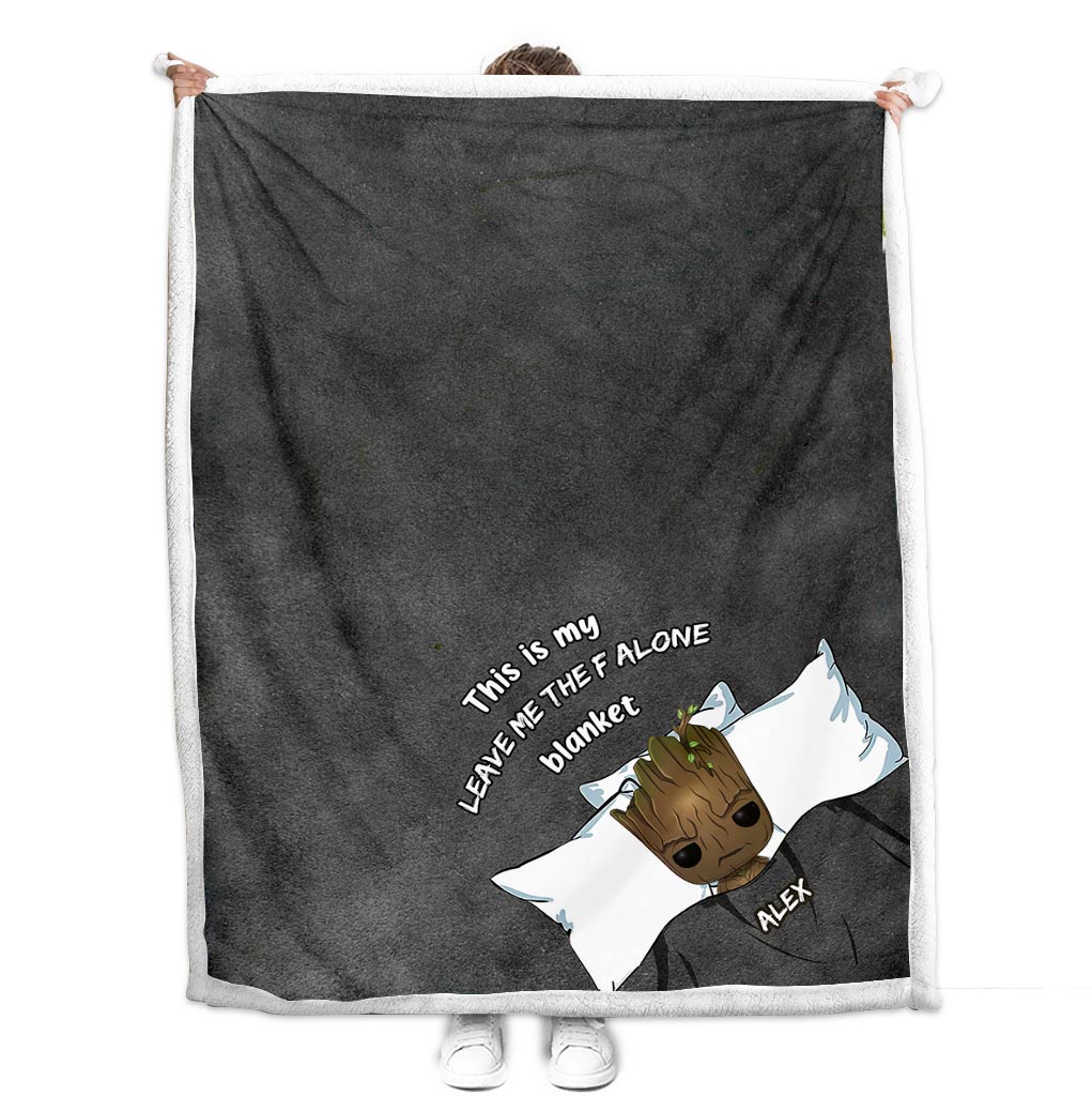 Personalized Leave Me Alone Blanket Custom Name for Birthdays Blanket GradoCreations