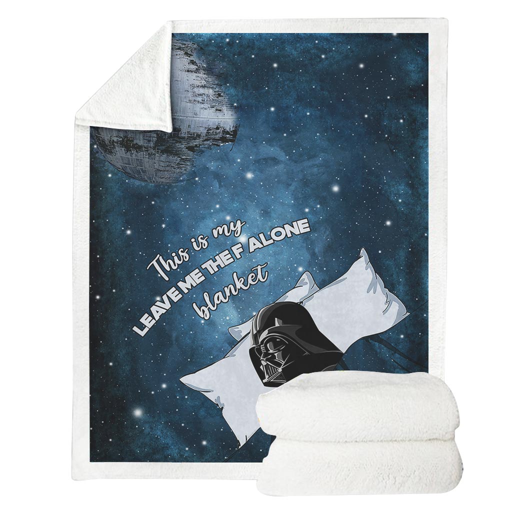 Personalized Leave Me Alone Blanket Custom Name Plush Gift Blanket GradoCreations