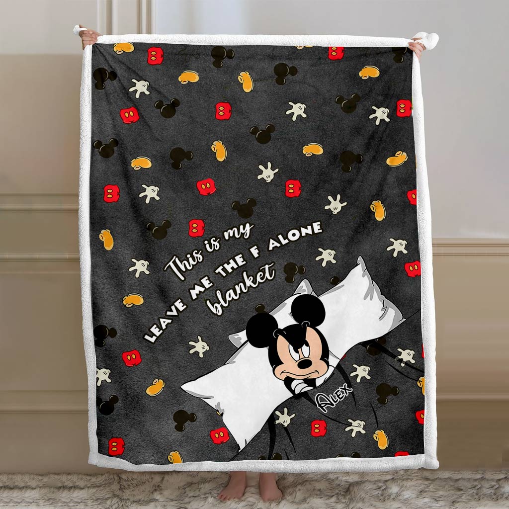 Personalized Leave Me Alone Blanket Custom Name Gift for Kids Blanket GradoCreations