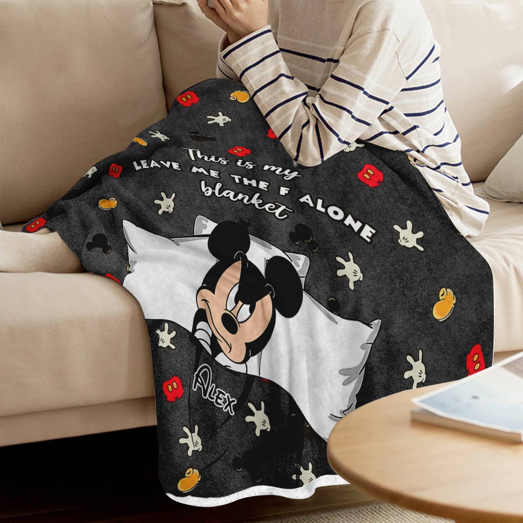 Personalized Leave Me Alone Blanket Custom Name Gift for Kids Blanket GradoCreations