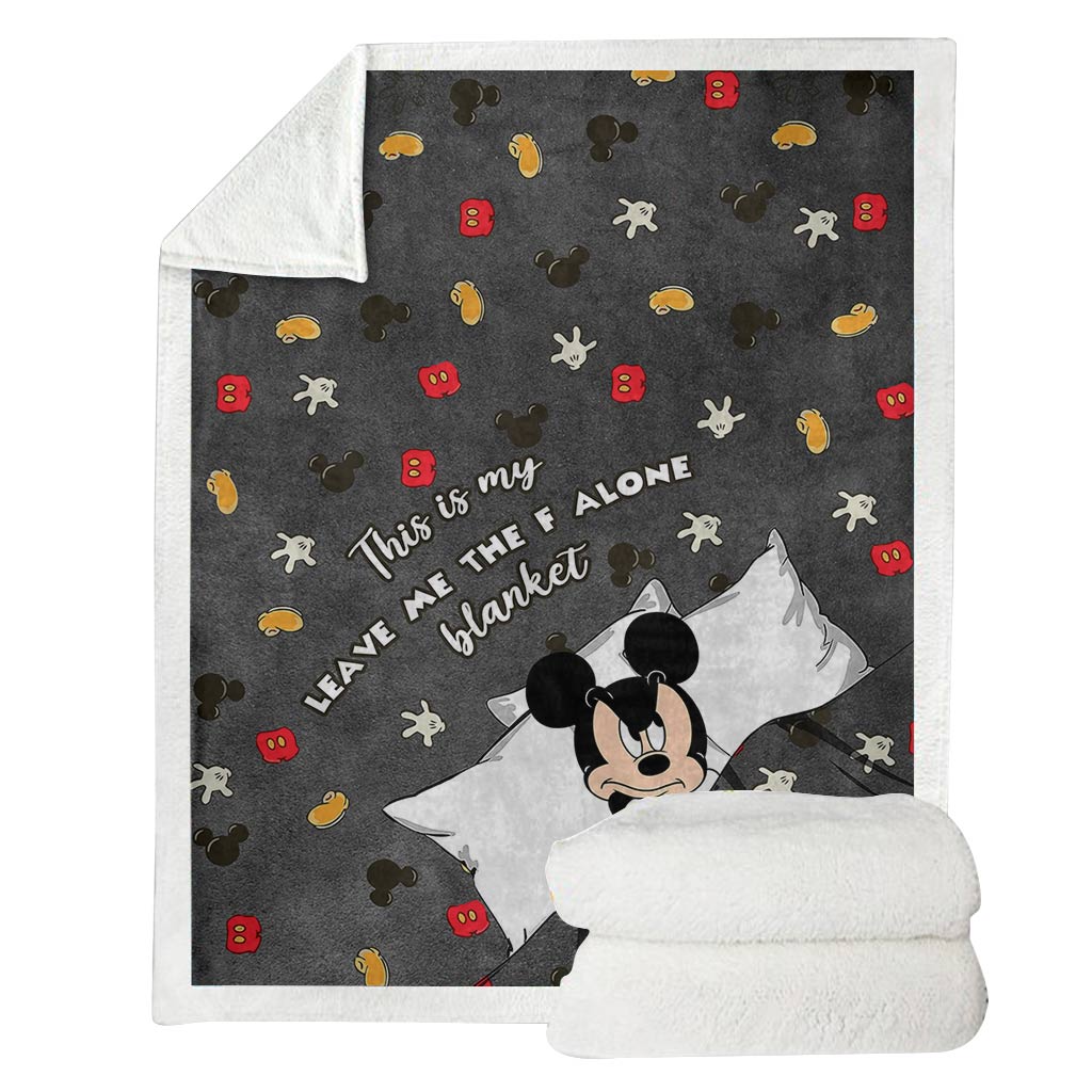 Personalized Leave Me Alone Blanket Custom Name Gift for Kids Blanket GradoCreations