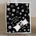Personalized Nightmare Blanket Leave Me Alone Gift for Halloween Blanket GradoCreations