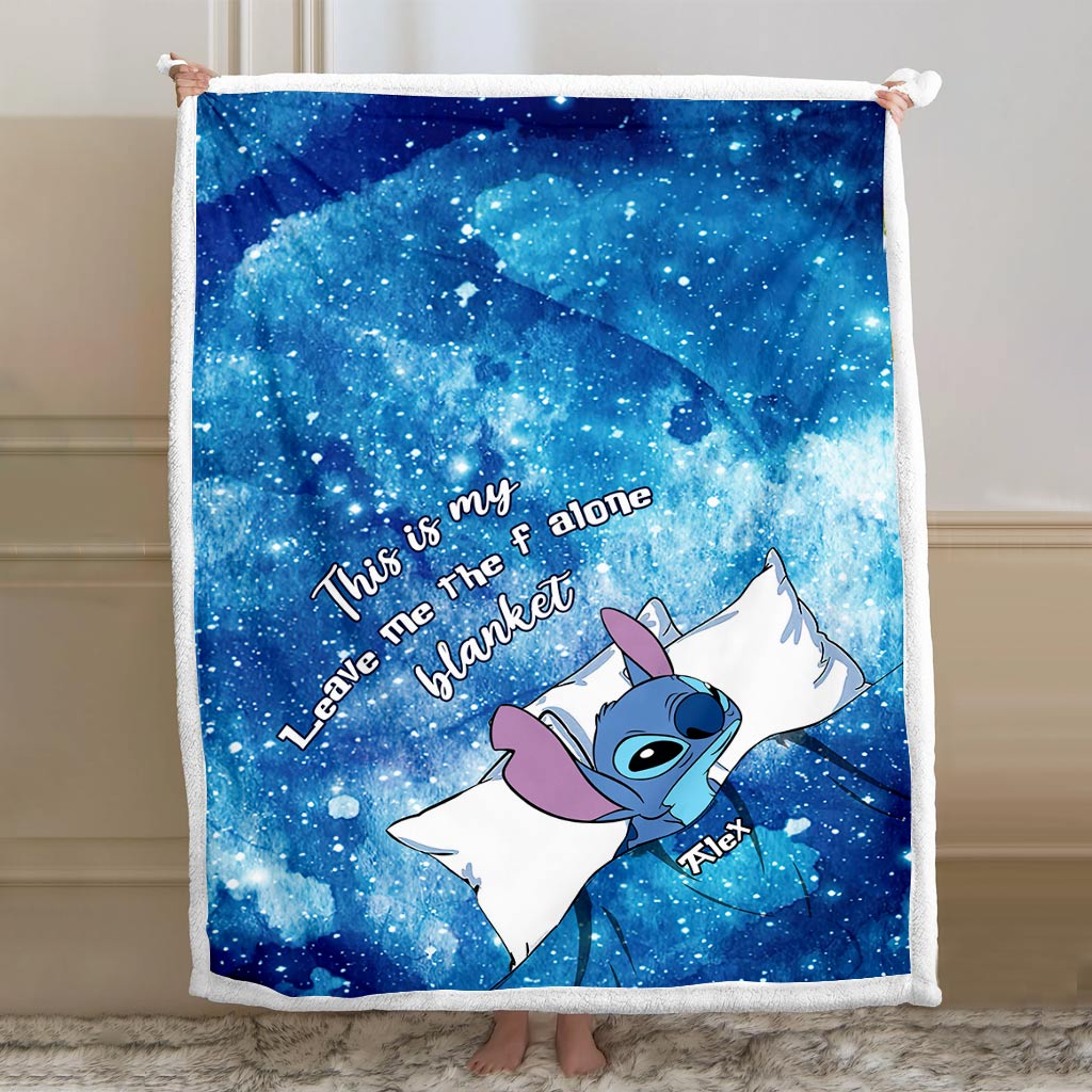 Personalized Cozy Ohana Blanket with Custom Name Gift Blanket GradoCreations