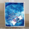 Personalized Cozy Ohana Blanket with Custom Name Gift Blanket GradoCreations