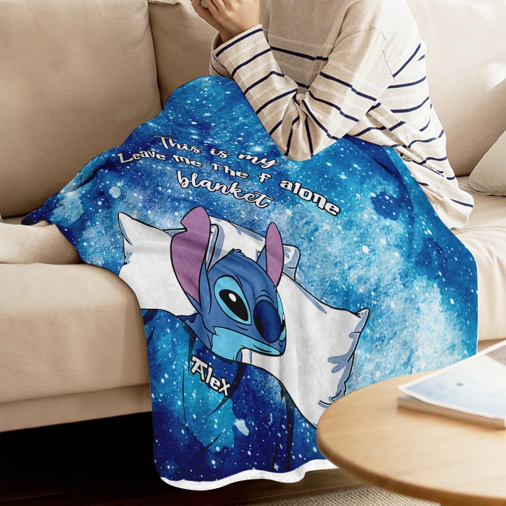 Personalized Cozy Ohana Blanket with Custom Name Gift Blanket GradoCreations