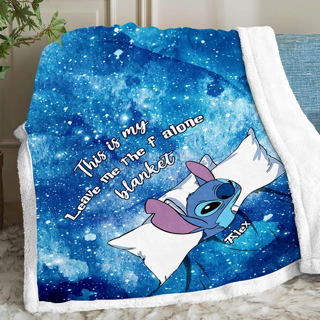 Personalized Cozy Ohana Blanket with Custom Name Gift Blanket GradoCreations
