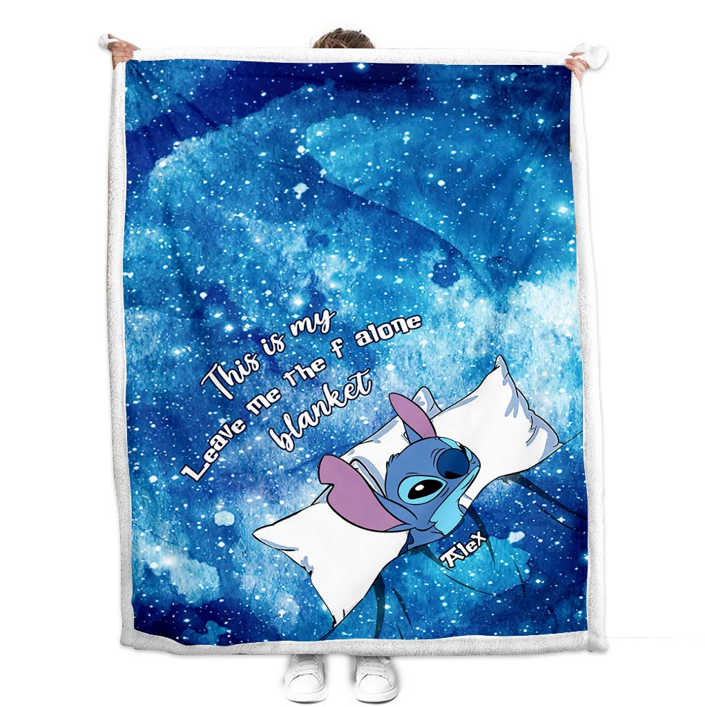 Personalized Cozy Ohana Blanket with Custom Name Gift Blanket GradoCreations