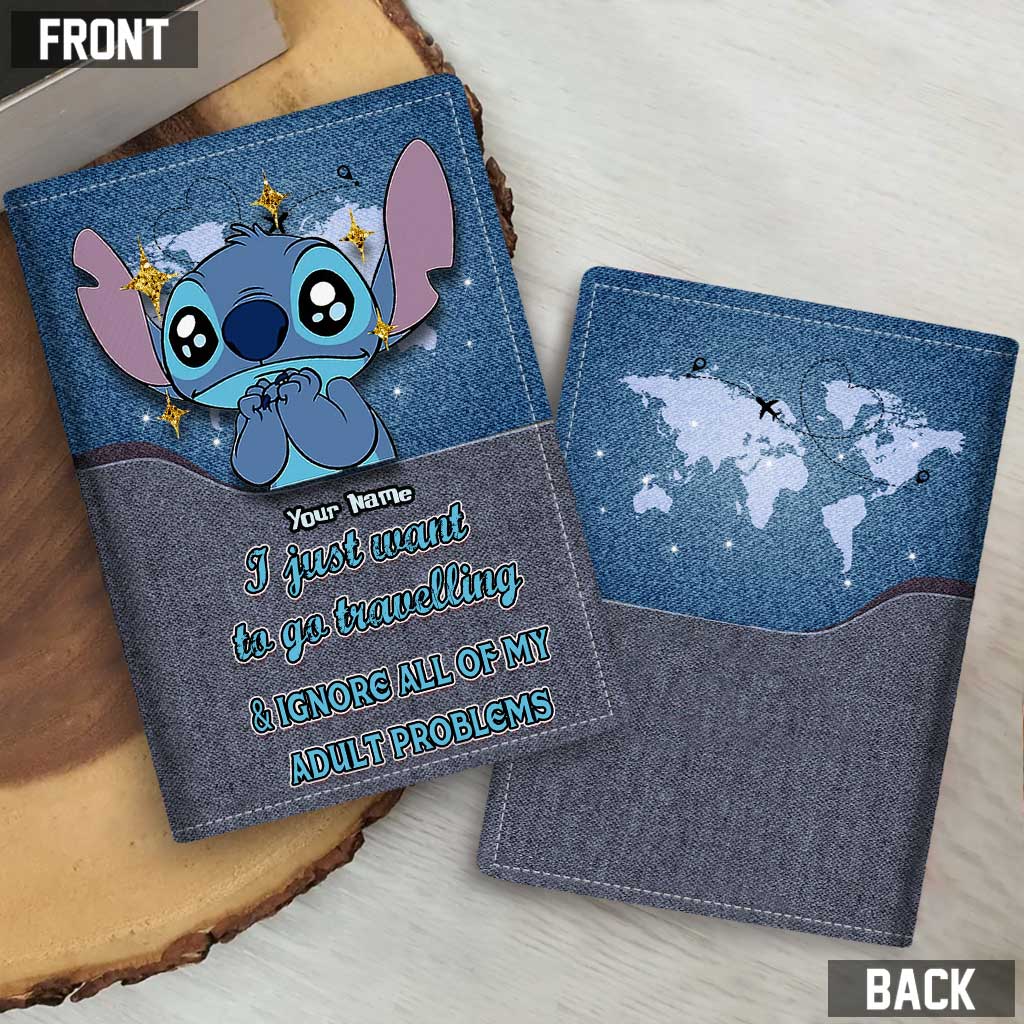 Personalized Ohana Passport Holder Custom Name Travel Gift Passport Holder GradoCreations