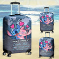 Personalized Luggage Cover for Couples Travel Gift Idea Luggage Cover GradoCreations