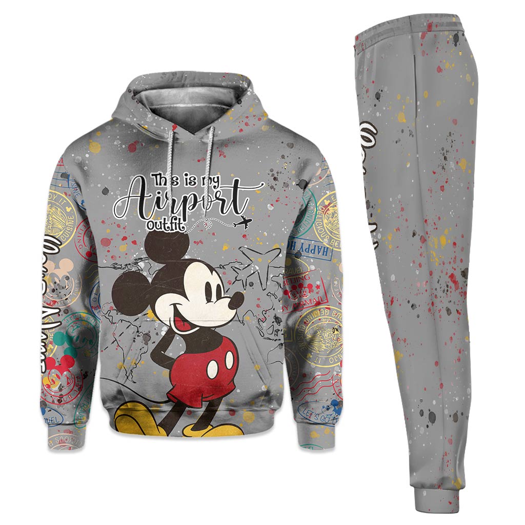 Personalized Mickey Mouse Hoodie & Sweatpants Outfit for Kids Hoodie & Sweatpants GradoCreations