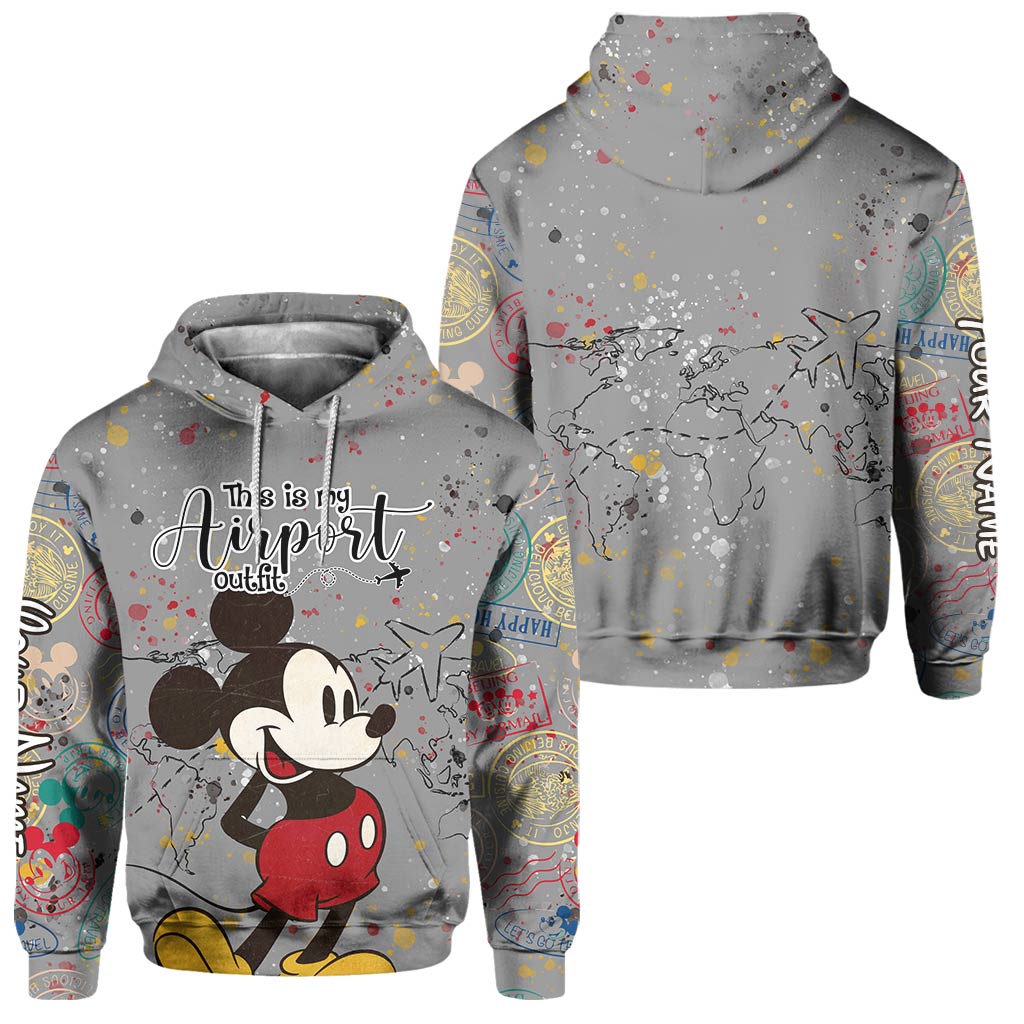 Personalized Mickey Mouse Hoodie & Sweatpants Outfit for Kids Hoodie & Sweatpants GradoCreations