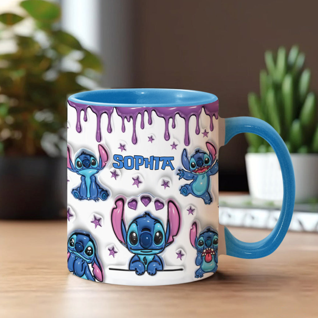Personalized Ohana Accent Mug Custom Name Gift for Family Accent Mug GradoCreations