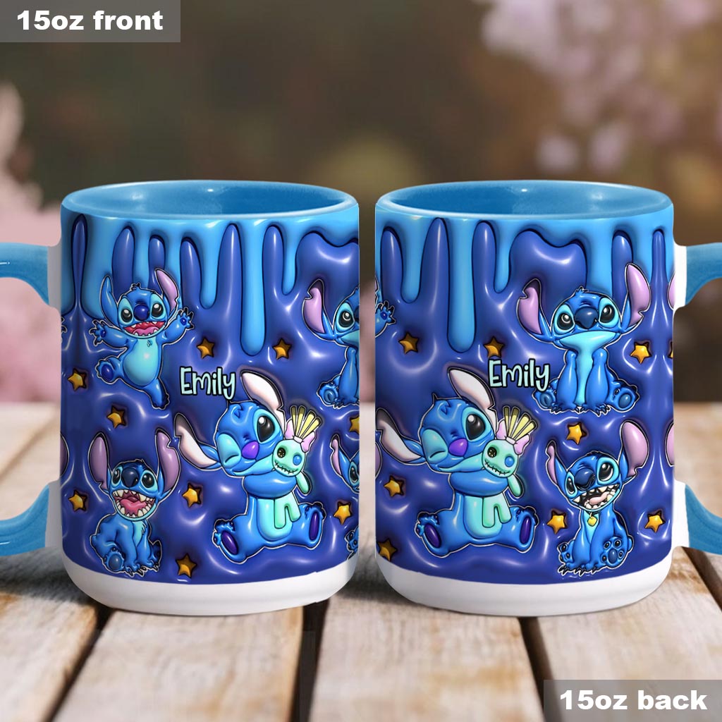 Personalized Ohana Accent Mug Custom Name Gift for Family Accent Mug GradoCreations