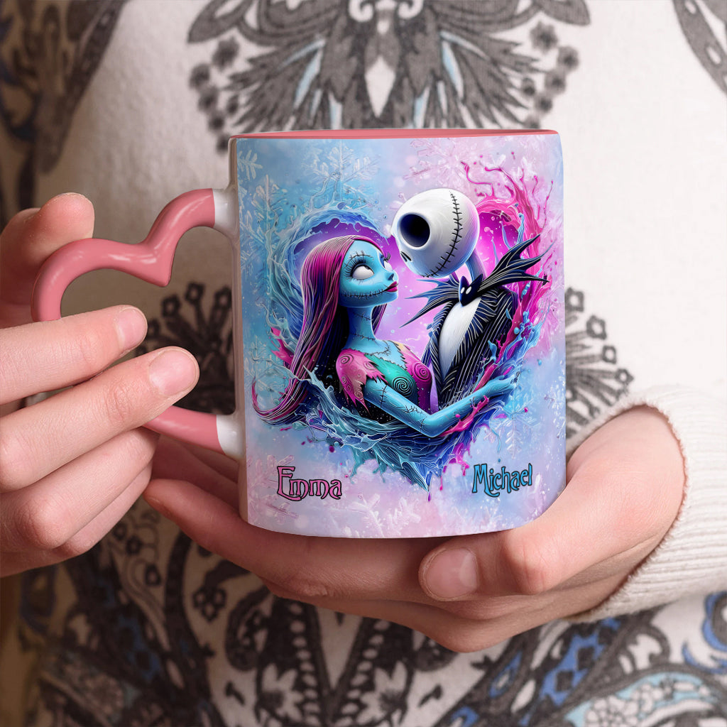 Personalized Heart Handle Mug Custom Name Gift for Couples Heart Handle Mug GradoCreations