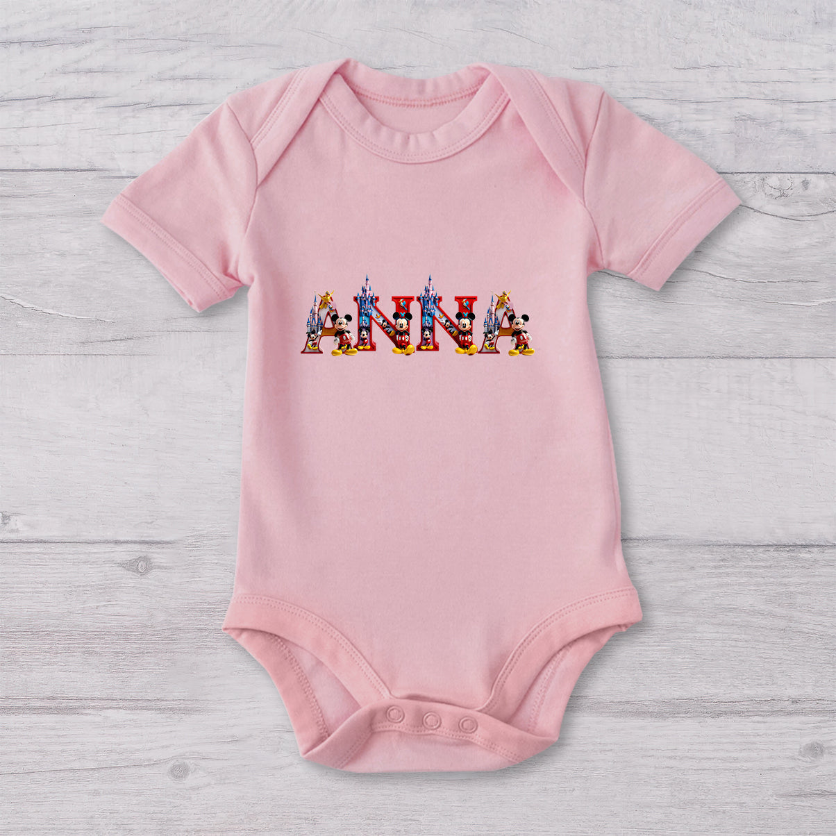 Personalized Mickey Mouse T-shirt and Baby Onesie Gift for Mother's Day T-shirt And Baby Onesie GradoCreations
