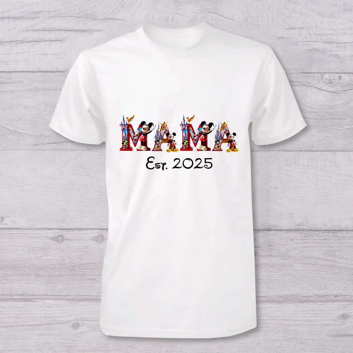 Personalized Mickey Mouse T-shirt and Baby Onesie Gift for Mother's Day T-shirt And Baby Onesie GradoCreations