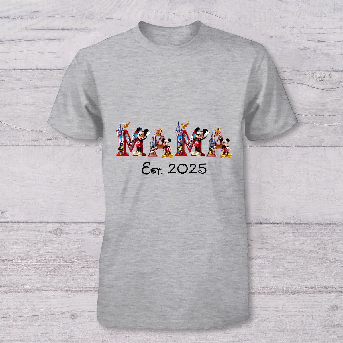 Personalized Mickey Mouse T-shirt and Baby Onesie Gift for Mother's Day T-shirt And Baby Onesie GradoCreations
