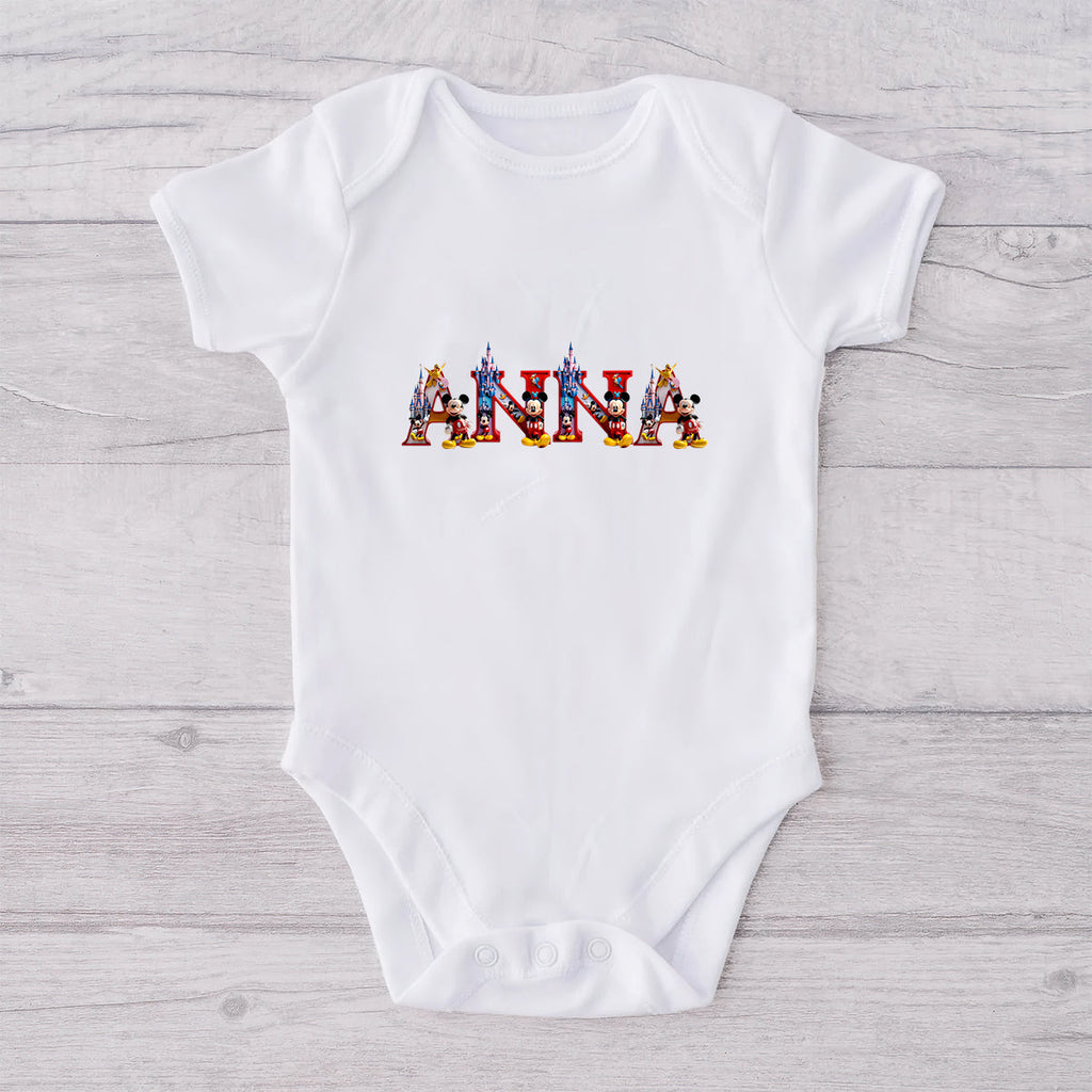 Personalized Mickey Mouse T-shirt and Baby Onesie Gift for Mother's Day T-shirt And Baby Onesie GradoCreations