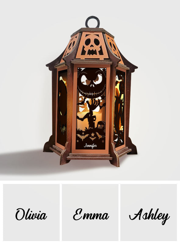 Personalized Nightmare Before Christmas Laser Cut Lantern Gift Laser Cut Lantern GradoCreations