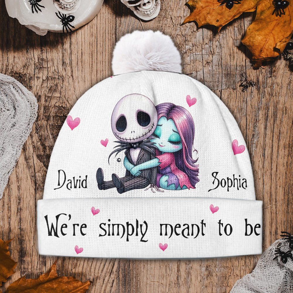Personalized Couple Beanie Hat Custom Name Gift for Christmas Beanie Hat GradoCreations